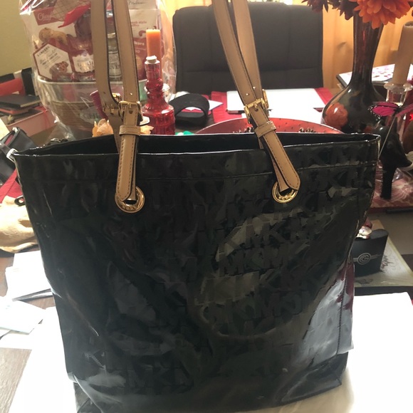 Michael Kors Handbags - MK Authentic Handbag Black Patent